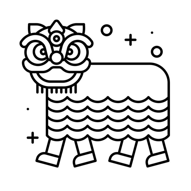 Lion dance free stock vectors