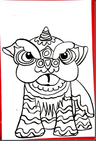 Smart class chinese new year lion dancers
