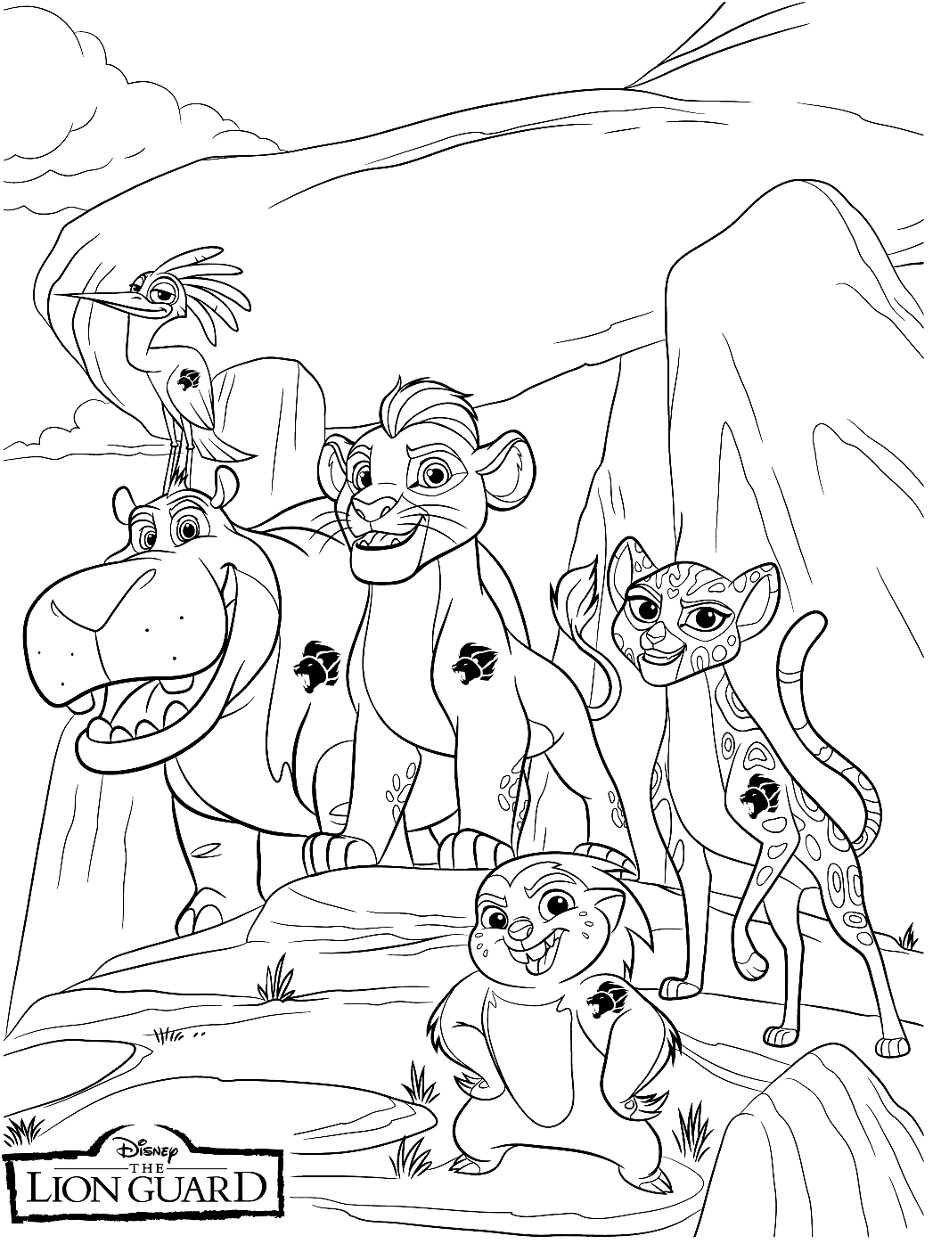 Lion guard coloring pages printable for free download