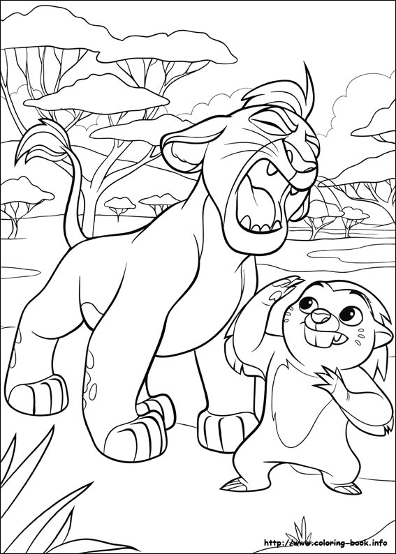 The lion guard coloring picture