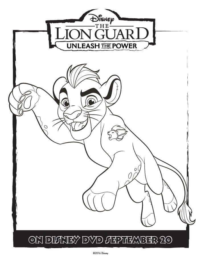 The lion guard coloring pages