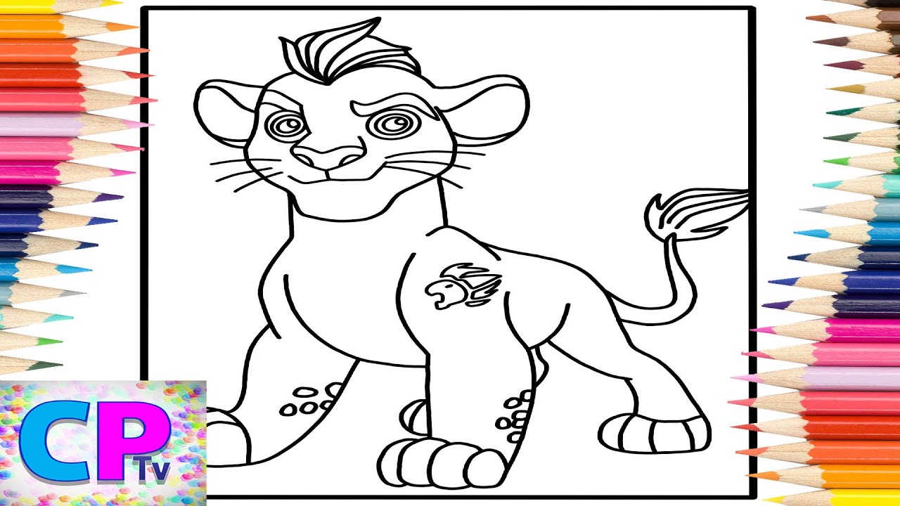 The lion guard coloring pagescoloring of kionsyn cole