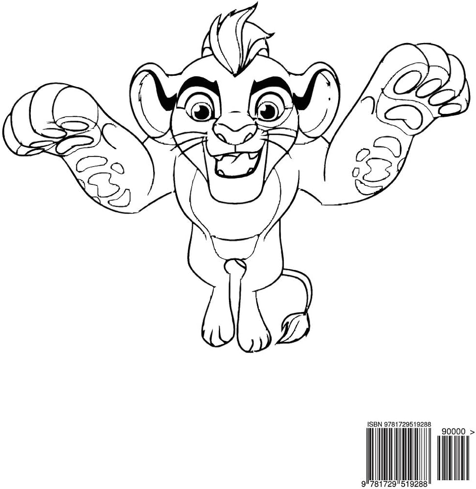 Lion guard coloring book coloring book for kids and adults activity book with fun easy and relaxing coloring pages by