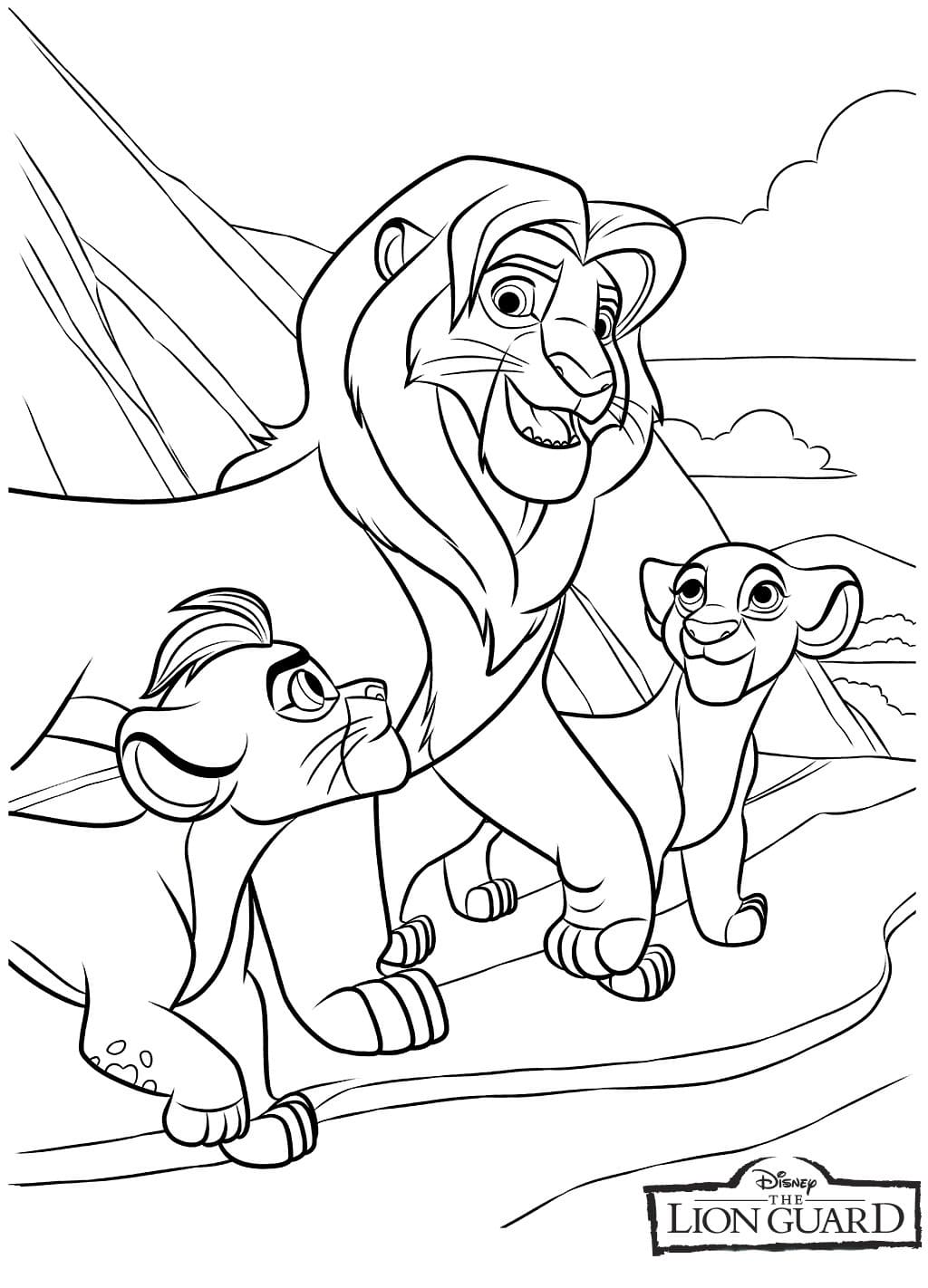 The lion guard coloring pages pictures free printable