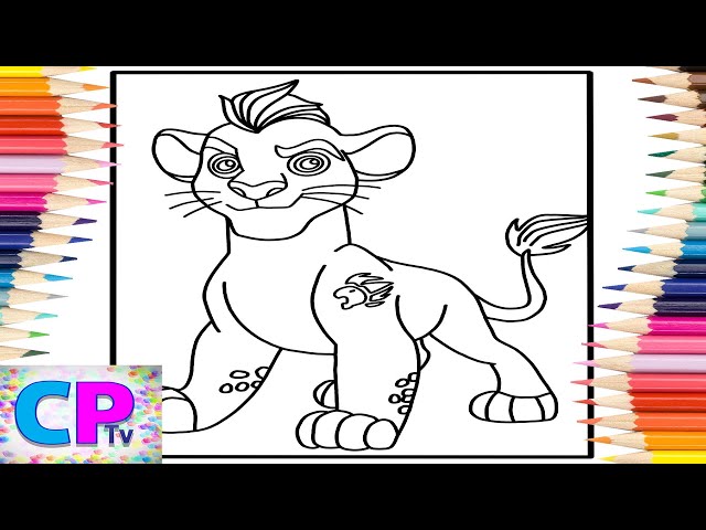 The lion guard coloring pagescoloring of kionsyn cole