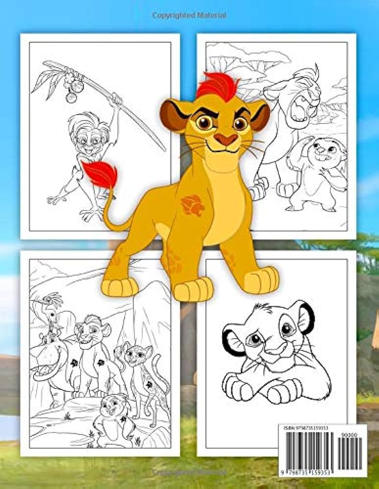 Lion guard coloring book premium lion guard coloring pages enjoy drawing and coloring them as you want zelaya robert books