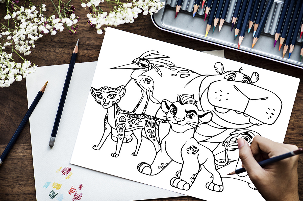 Lion guard coloring pages