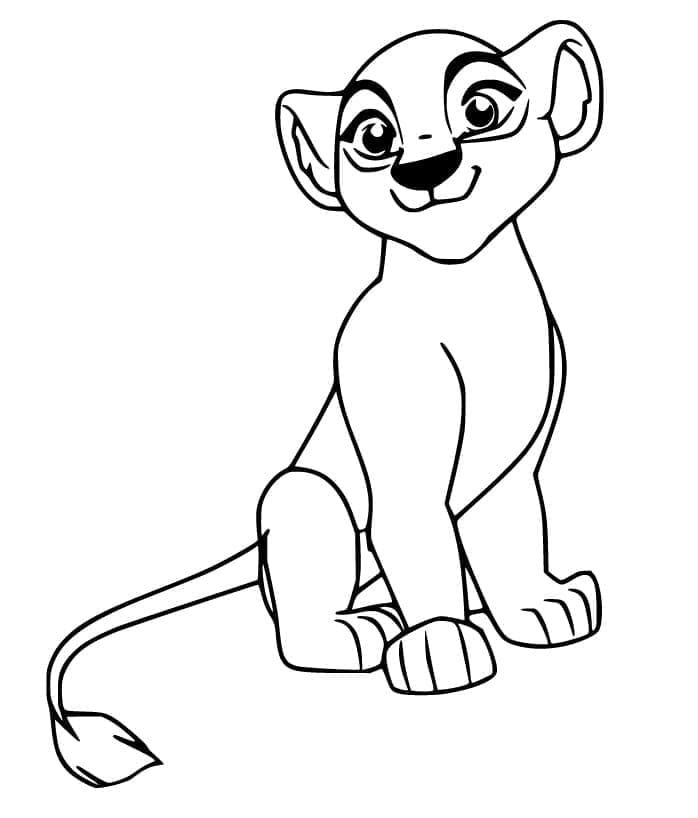The lion guard kiara coloring page