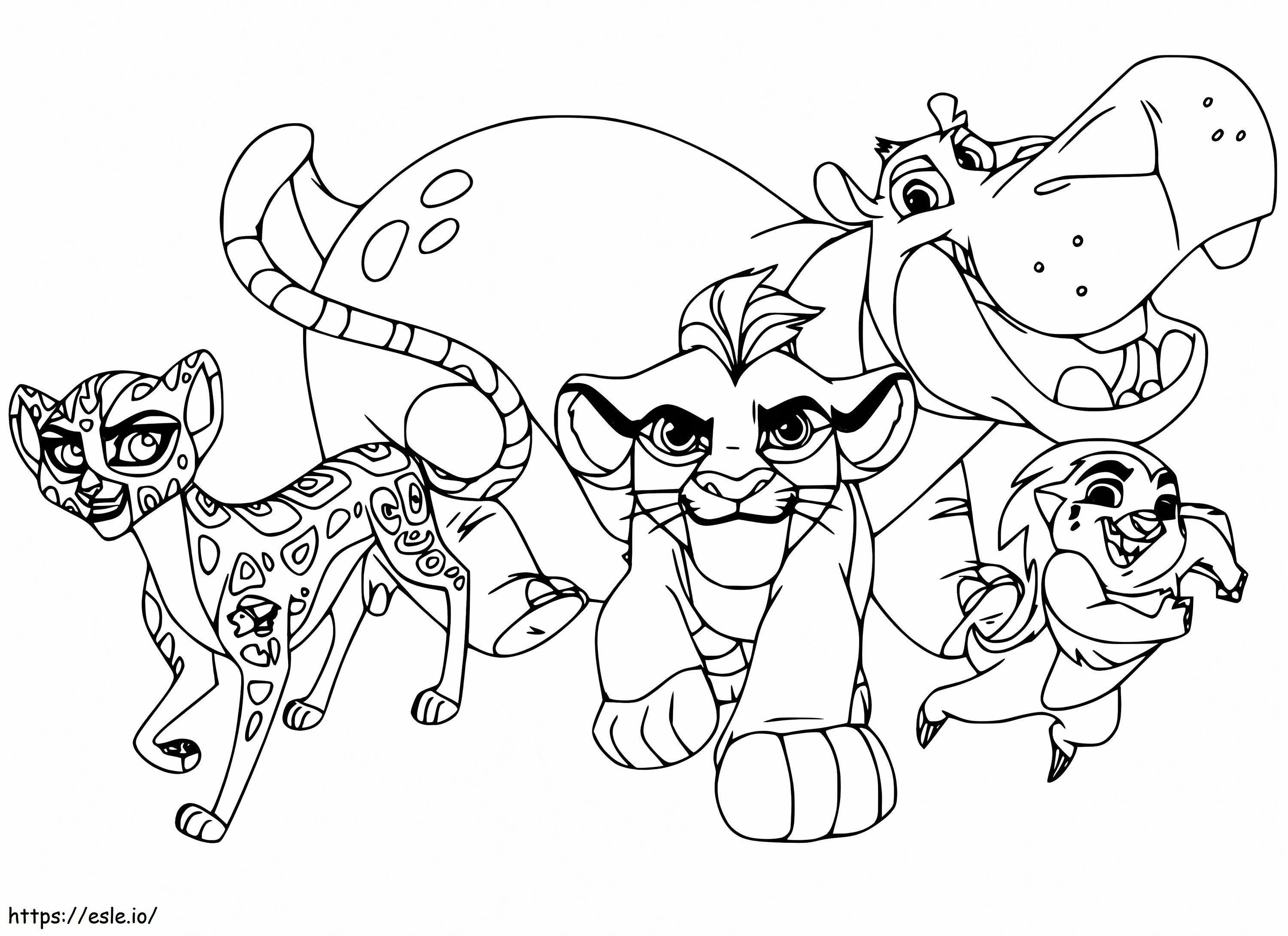 The ln guard to color coloring page