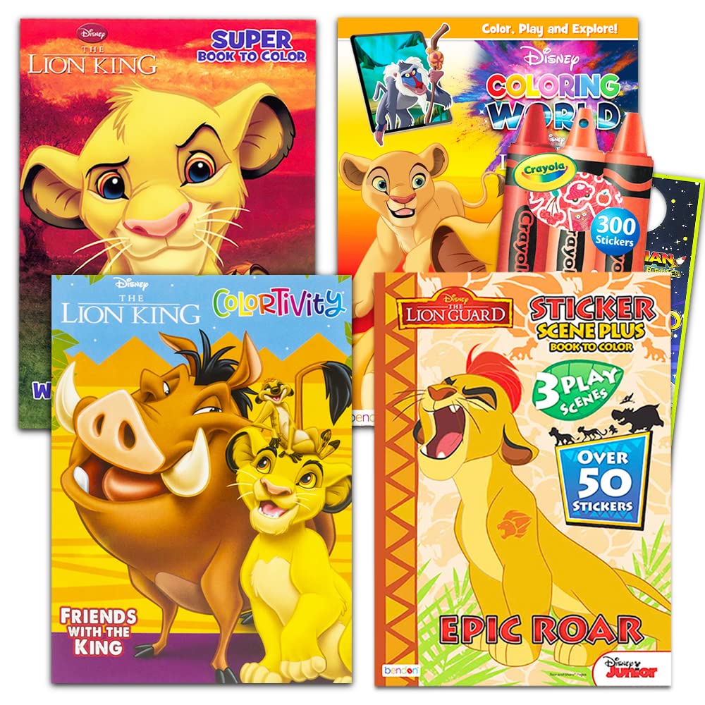 Lion guard coloring book bundle