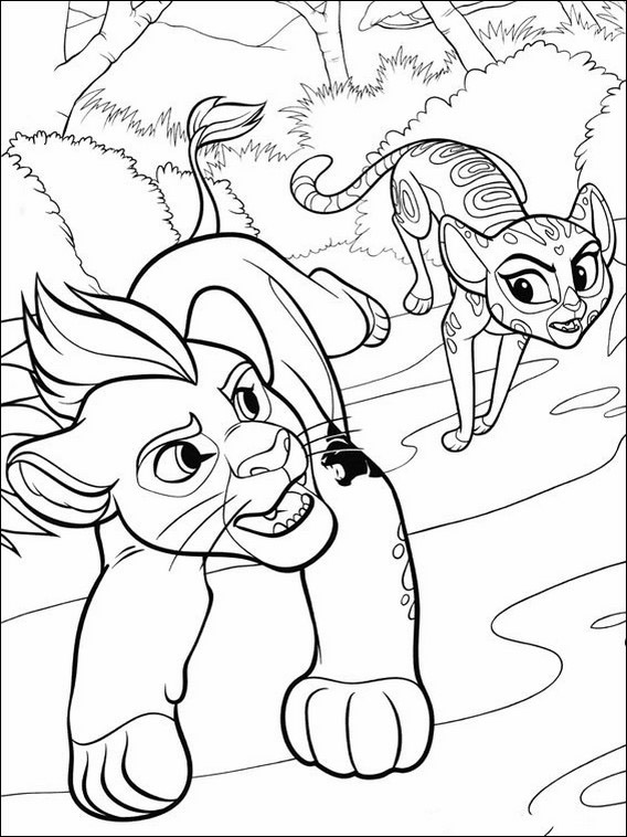 Printable coloring pages the lion guard