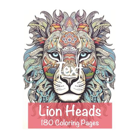 Lions heads coloring pages shop today get it tomorrow
