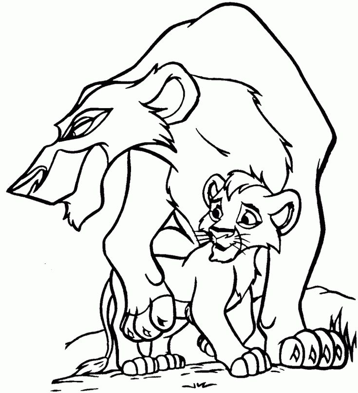 Lion king coloring pages
