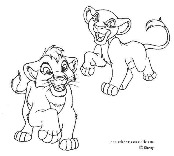 The lion king coloring pages