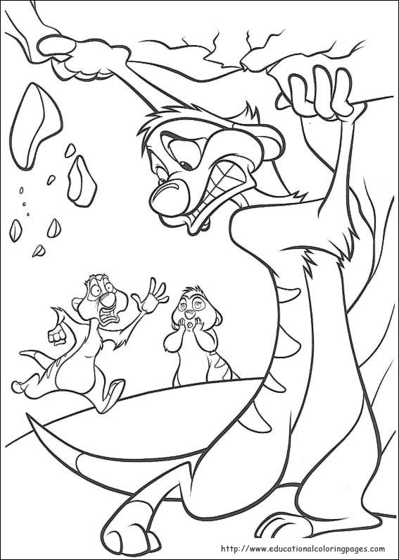 The lion king coloring sheets