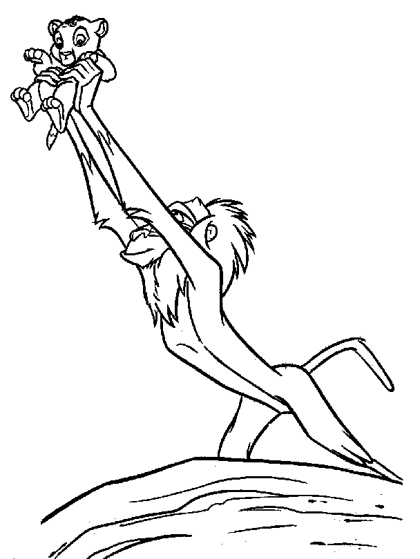 Lion king coloring page