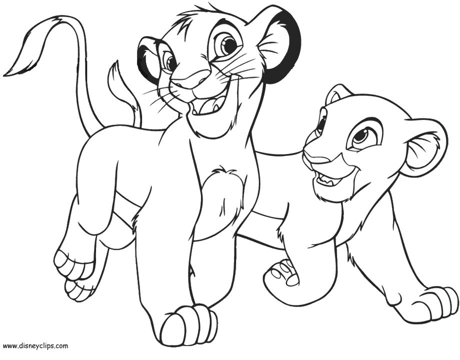 The lion king coloring pages