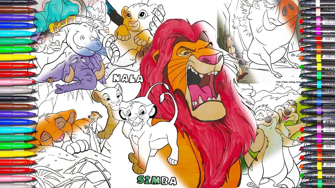 The lion king coloring pages book disney lion king coloring gaes lion king speed drawing for kids