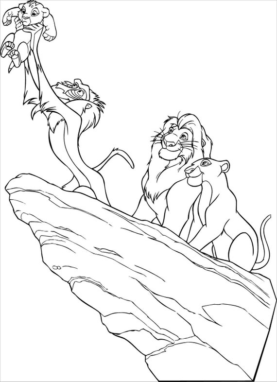 Lion king coloring pages digital art