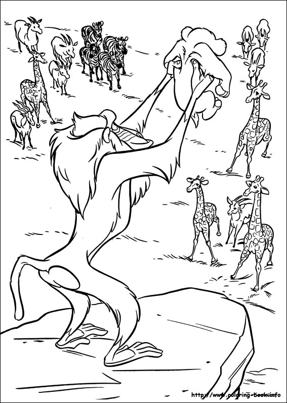 The lion king coloring picture