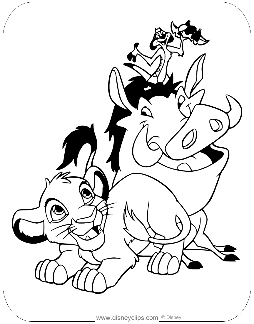 The lion king coloring pages