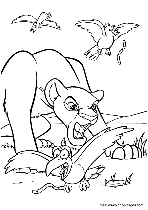 Lion king coloring page