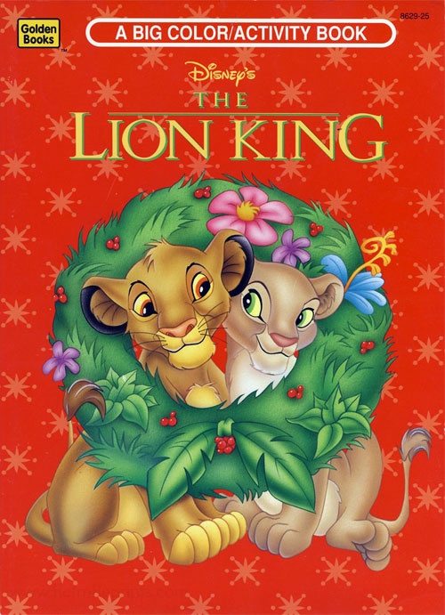 Lion king the coloring and activity book coloring books at retro reprints