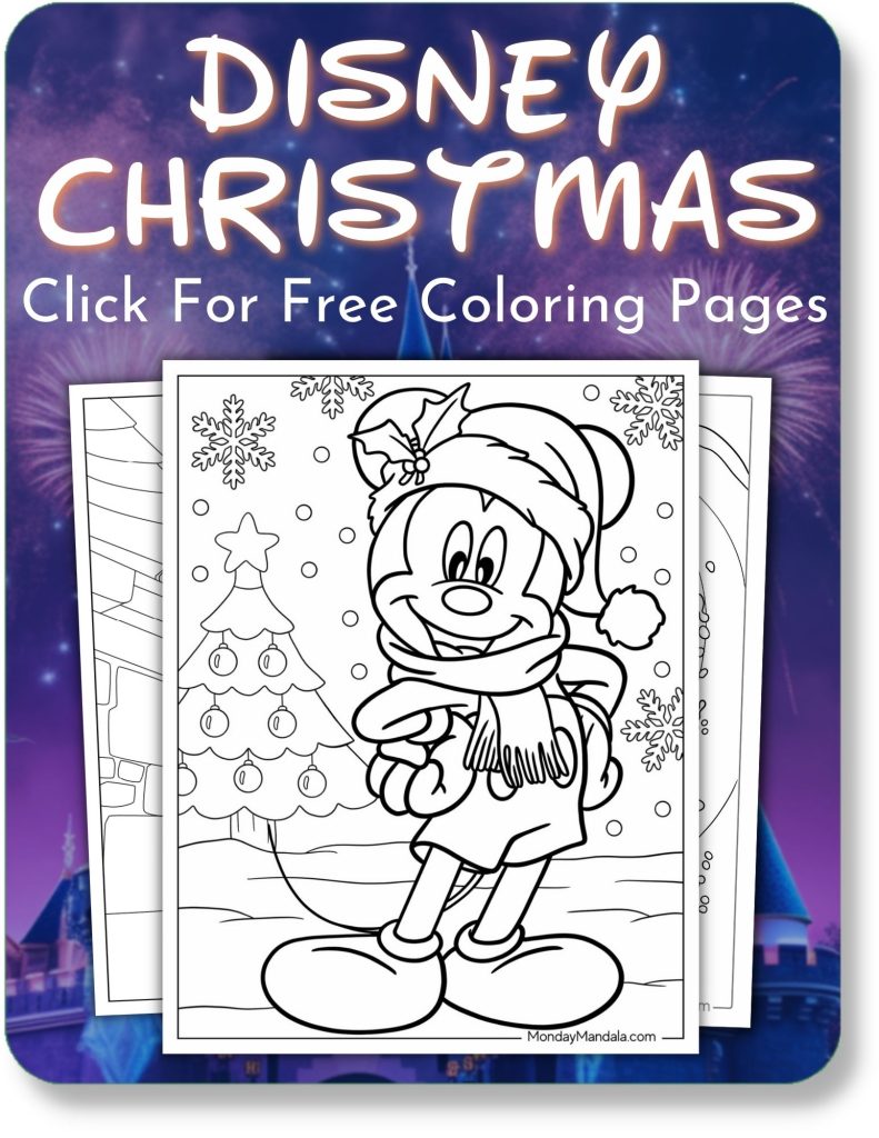 Disney coloring pages free pdf printables