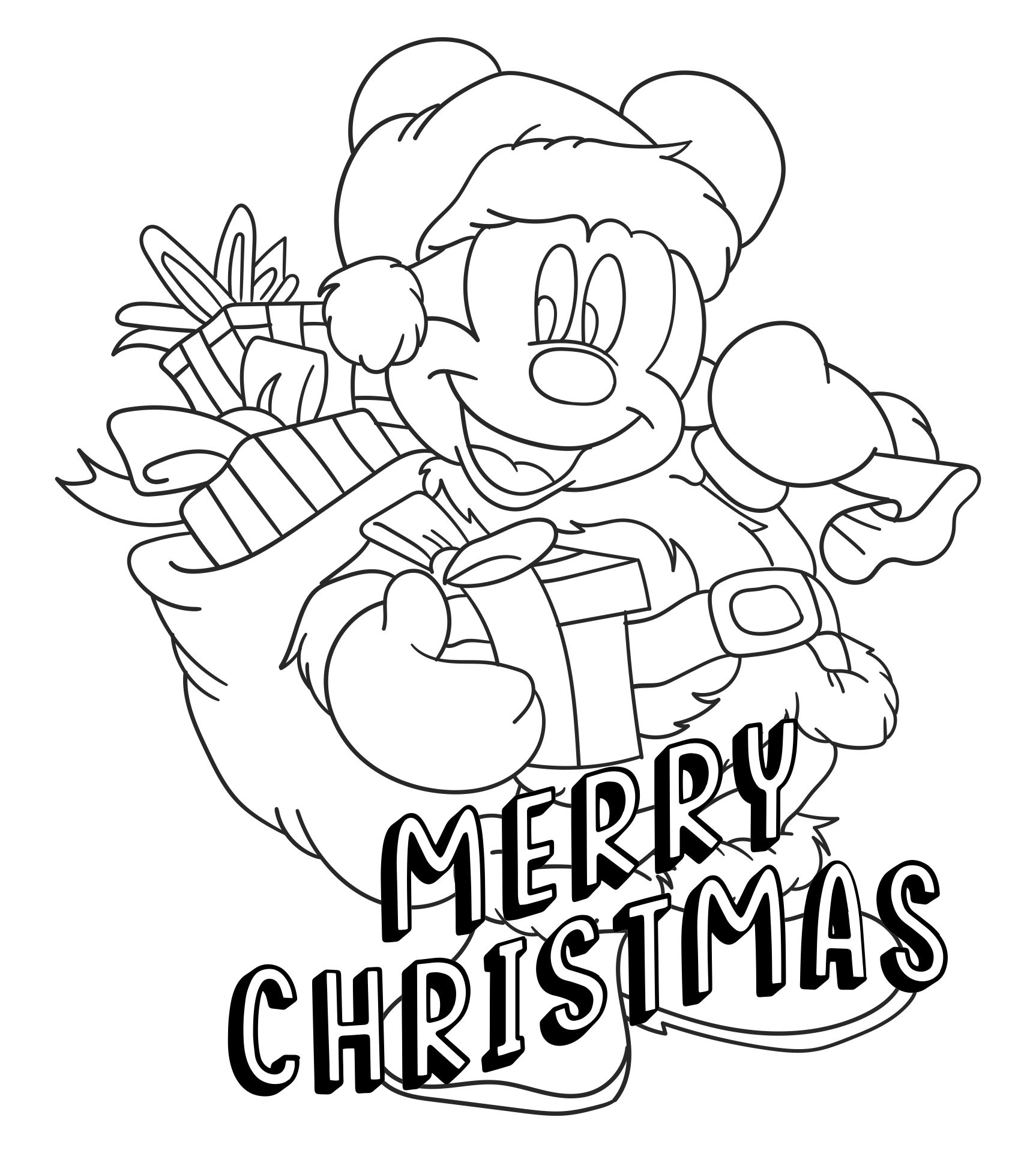Best printable christmas coloring sheets disney pdf for free at