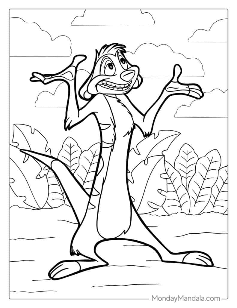 Lion king coloring pages free pdf printables