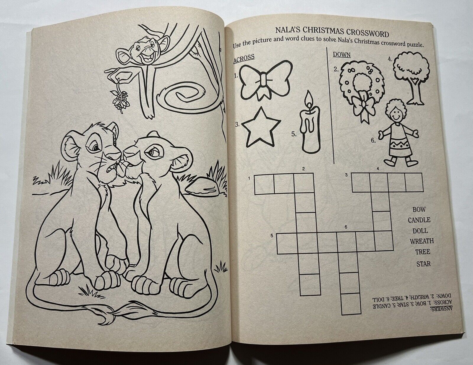 Disney the lion king big color activity book christmas golden books unused