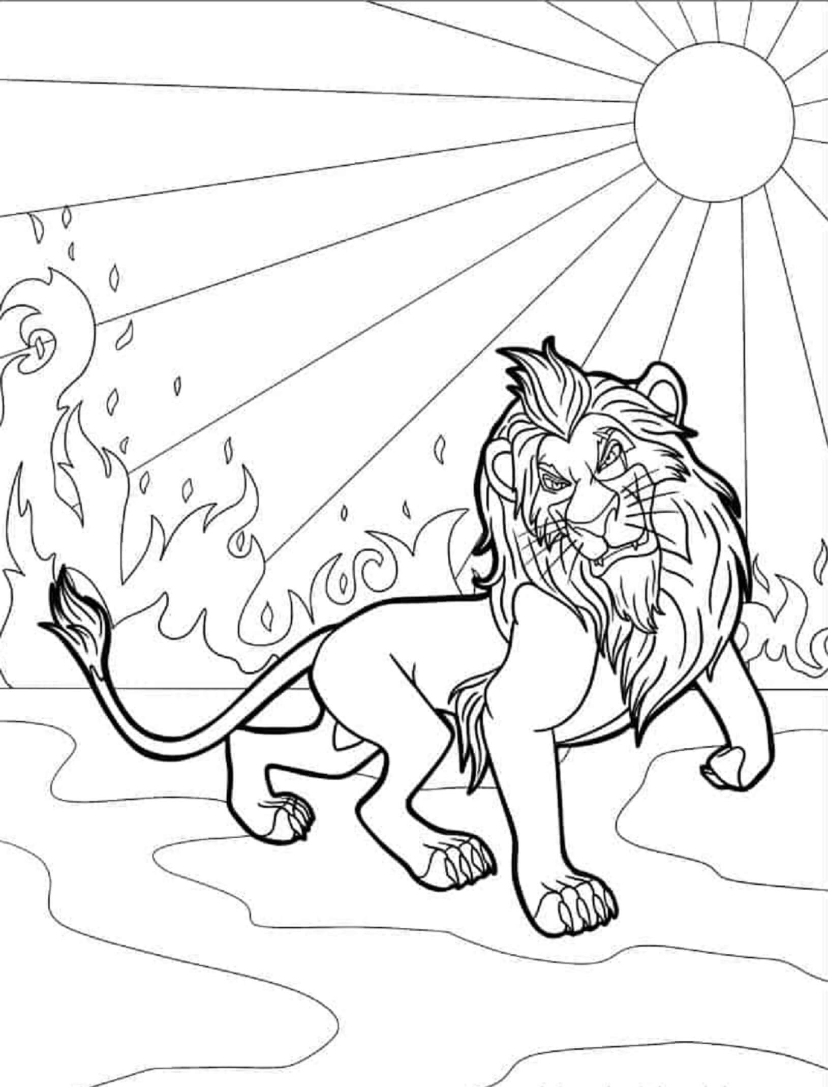 Lion king coloring pages