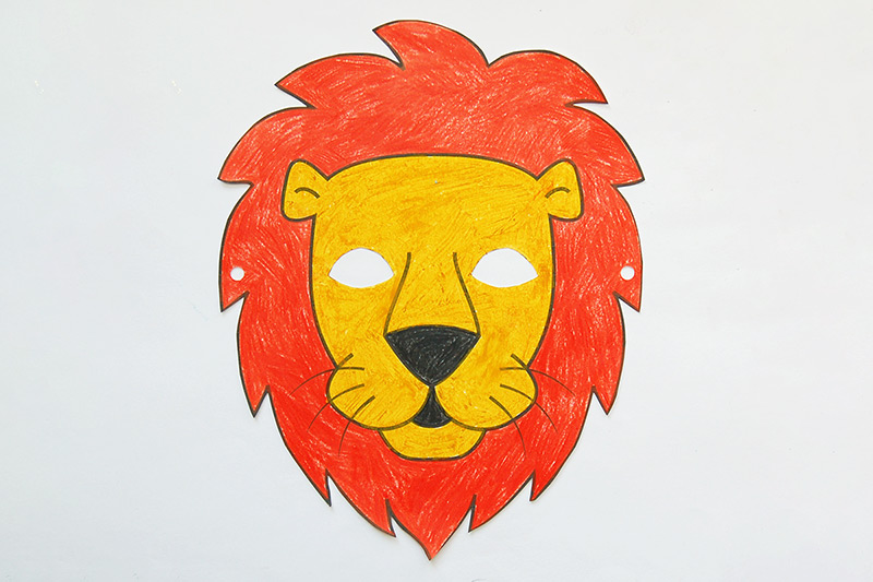 Lion mask free printable templates coloring pages