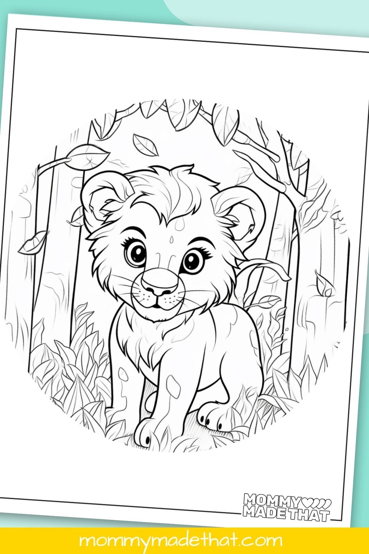 Lion coloring pages lots of cute free printables
