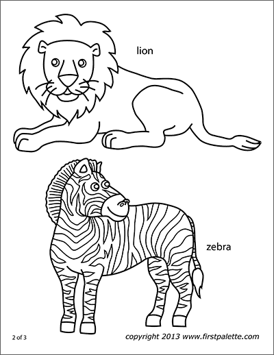 Lion free printable templates coloring pages