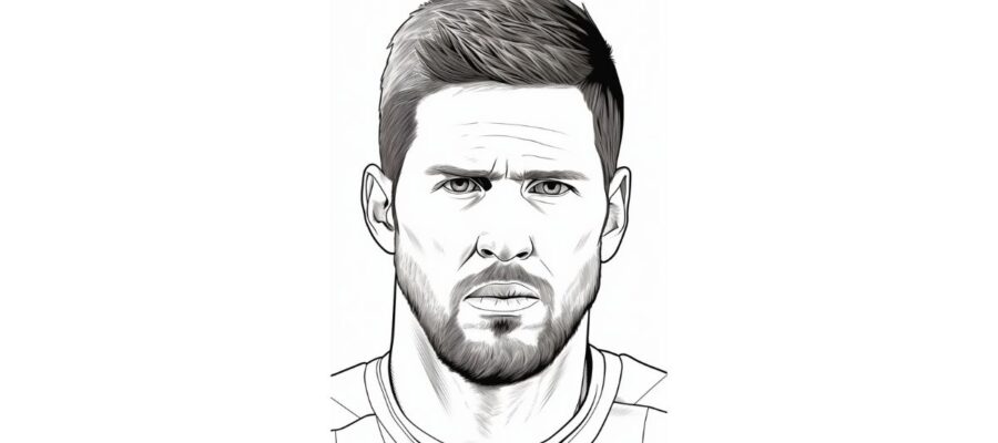 Messi coloring pages