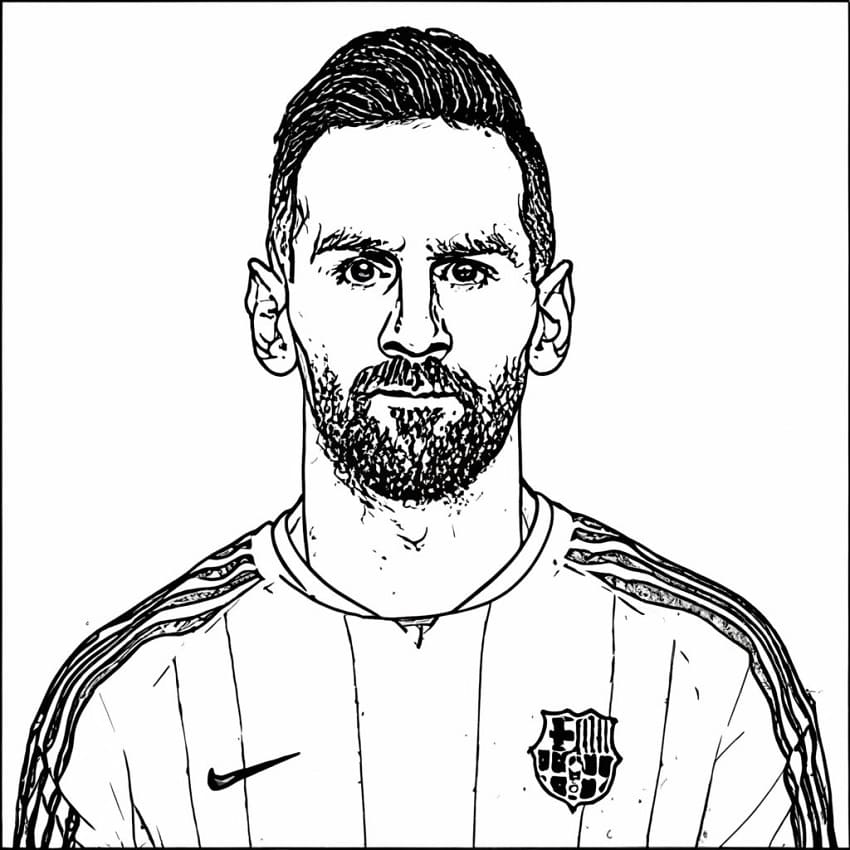 Lionel messi coloring pages