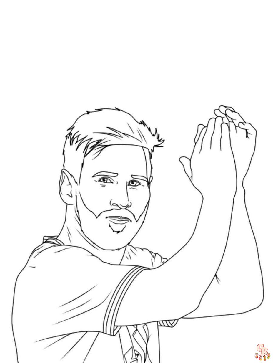 Create masterpieces with free messi coloring pages for kids