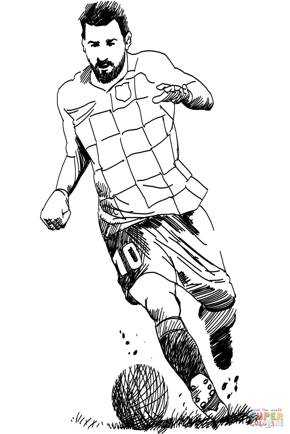 Lionel messi coloring page free printable coloring pages
