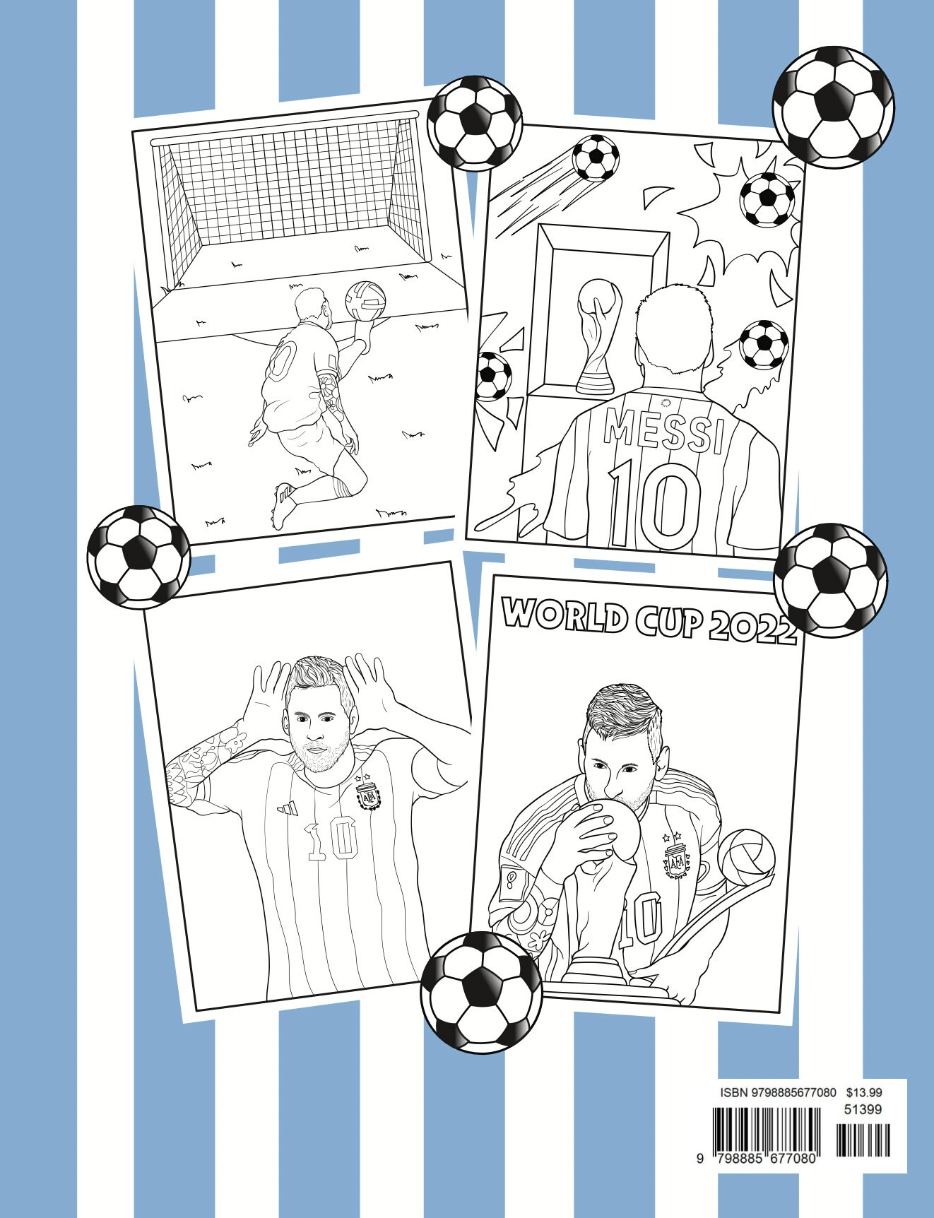 Lionel messi coloring book messi inspired soccer futbol coloring book for adults and kids