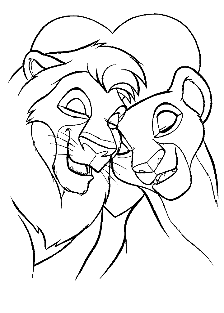 Lion coloring page