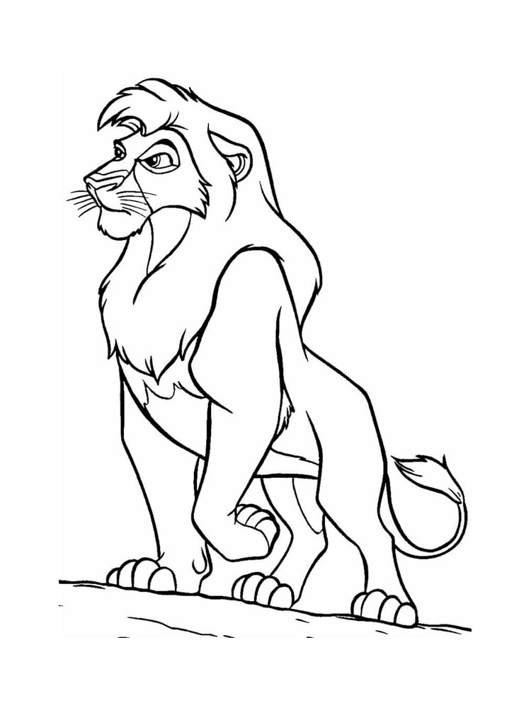 Lioness from the lion king coloring page