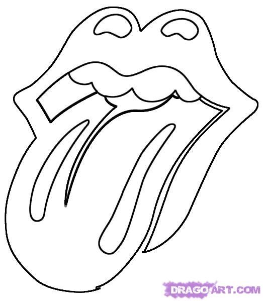 That will finish off this tutorial on how to draw the rolling stones lip logoâ lips drawing stone tattoo rolling stones logo