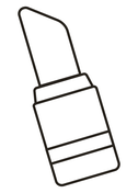 Lipstick emoji coloring page free printable coloring pages