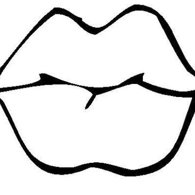 Lips coloring pages