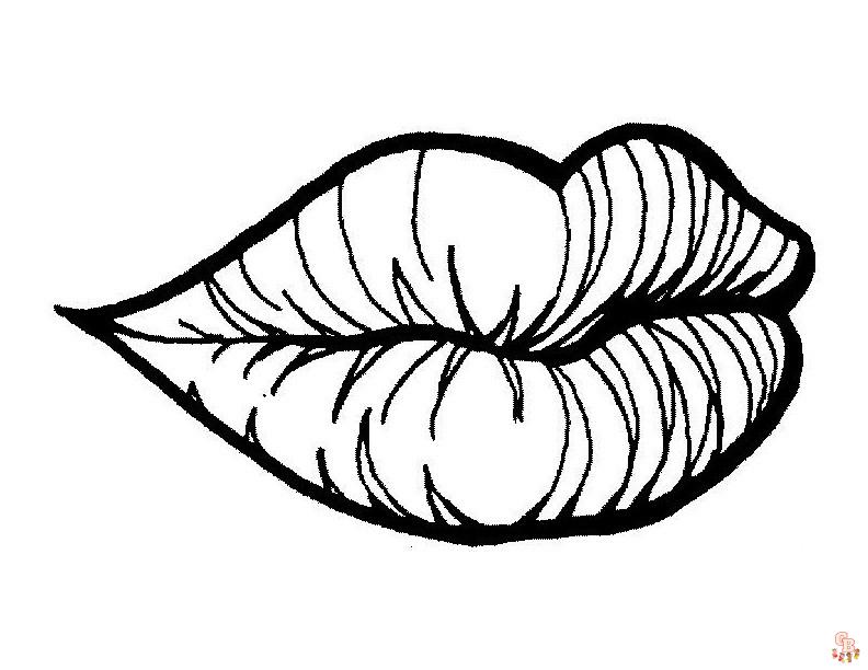 Lips coloring pages free printable pages and easy diy activities