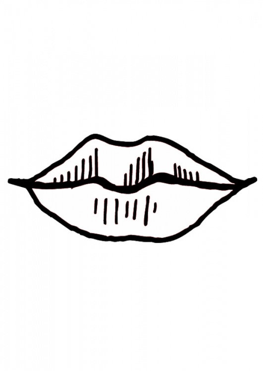 Coloring page mouth