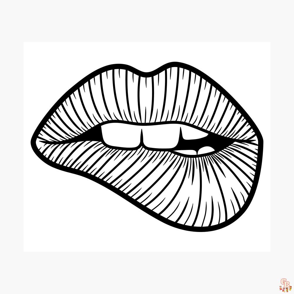 Lips coloring pages free printable pages and easy diy activities