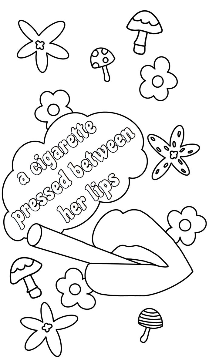 Sublime badfish floral coloringpage coloringbook color printable cute coloring pages tumblr coloring pages coloring book pages
