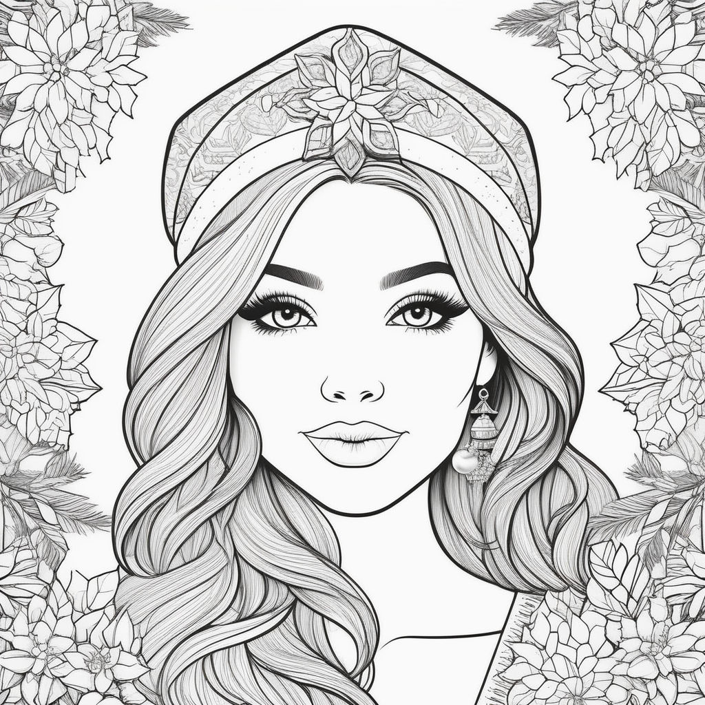 Vector of lips black and white space for coloring lips
